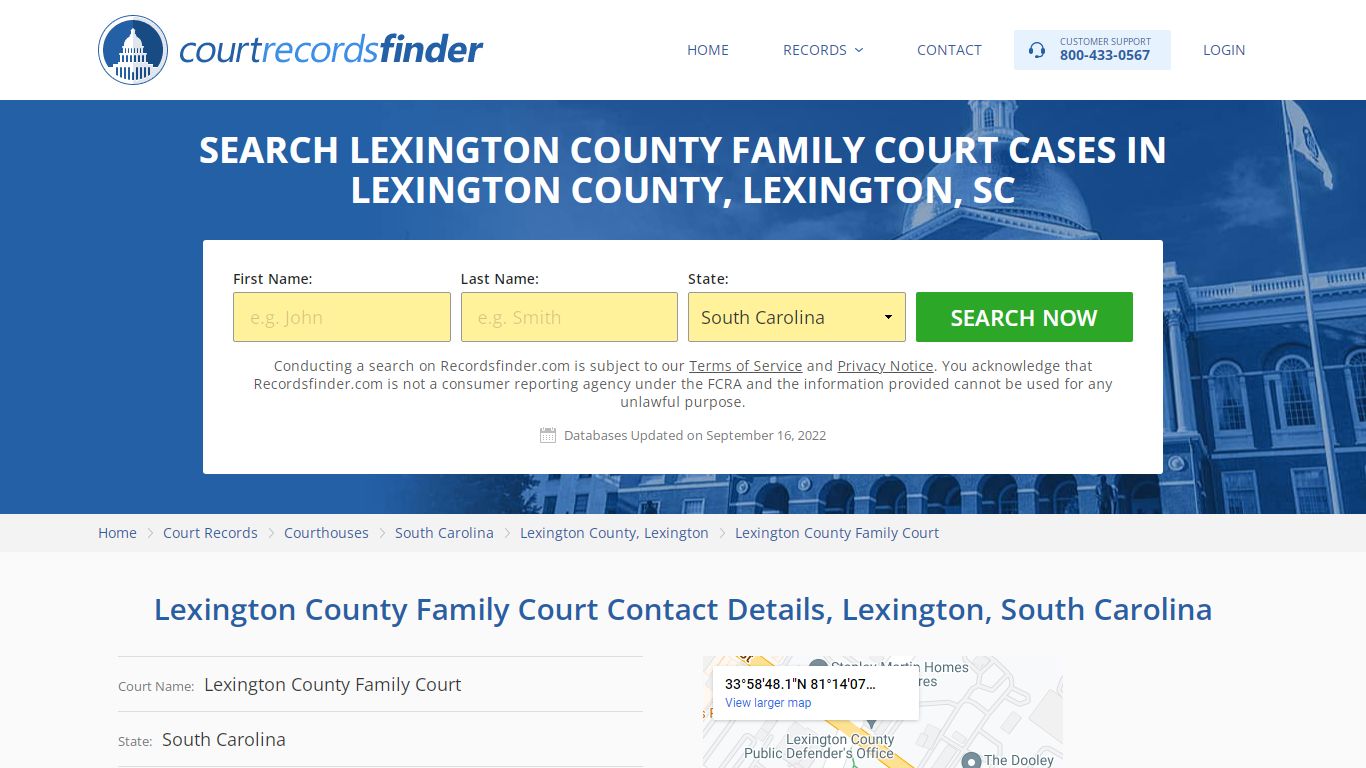 Lexington County Family Court Case Search - Lexington County, SC ...