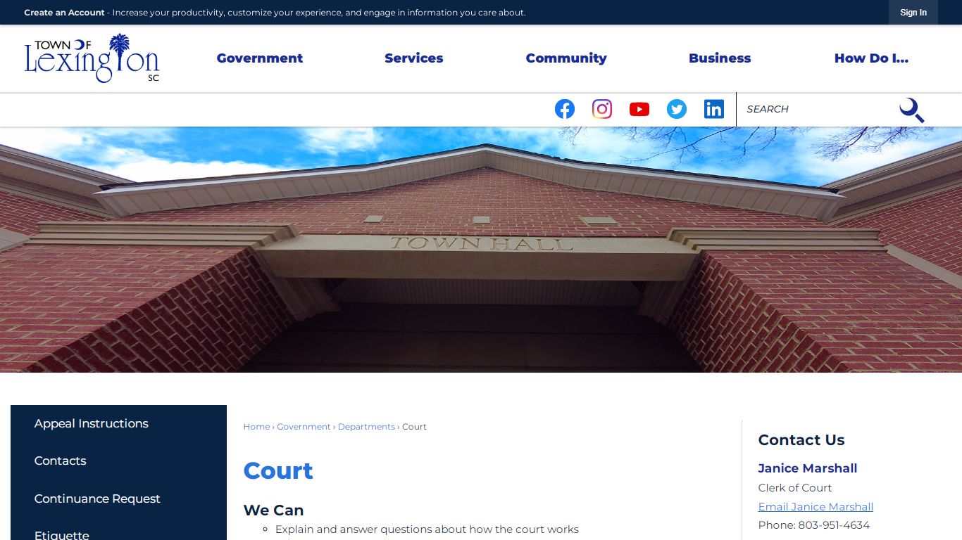 Court | Lexington, SC